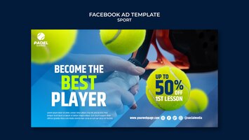 PSD gratuit modèle de promotion de médias sociaux de sport et d'activité