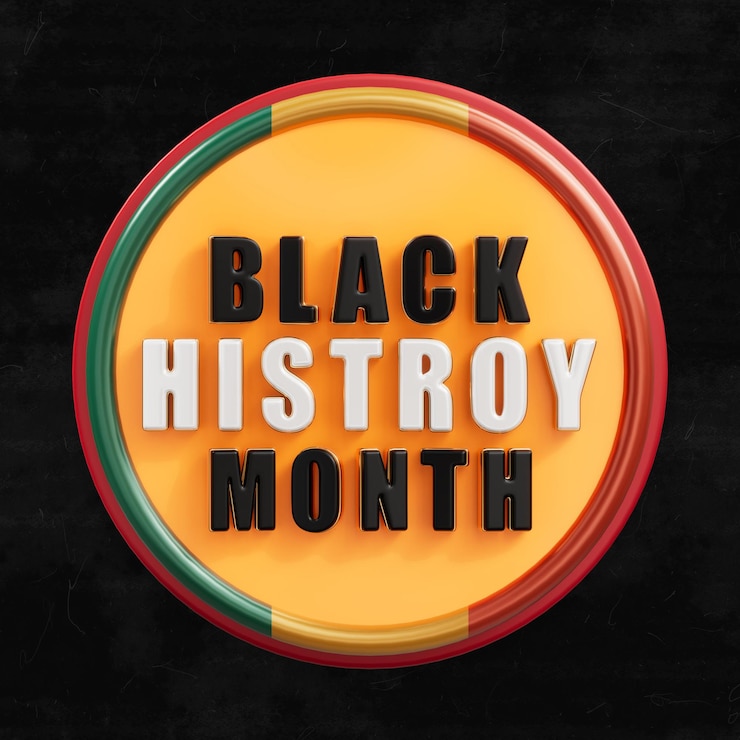 PSD gratuit modèle de publication sur les médias sociaux du mois de l'histoire des noirs 3d