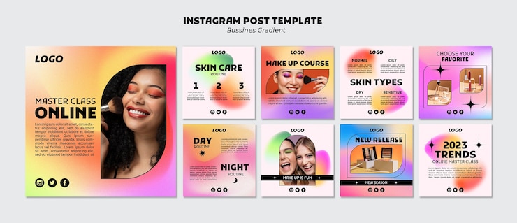 PSD gratuit modèle de publications instagram de stratégie commerciale