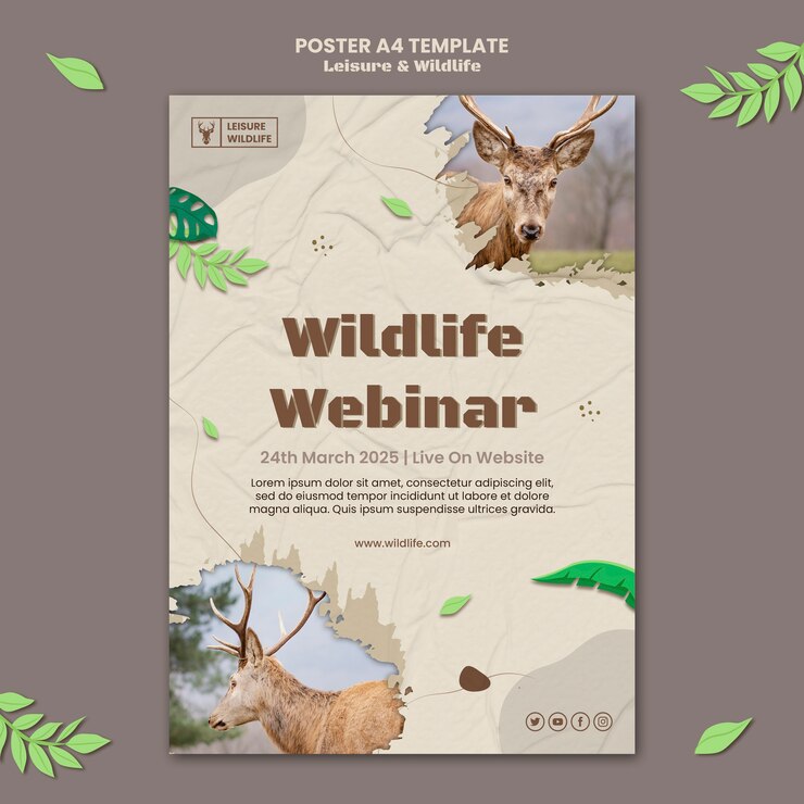 PSD gratuit modèle réaliste de loisirs et de la faune