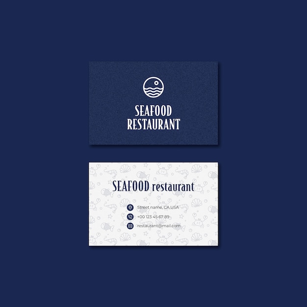 PSD gratuit modèle de restaurant de fruits de mer design plat