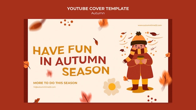 Modèle De Saison D'automne Design Plat