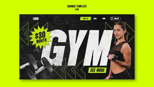 Le modèle de la salle de sport.