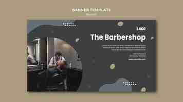 PSD gratuit modèle de salon de coiffure bannière