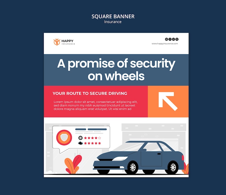 PSD gratuit modèle de service d'assurance immobilière