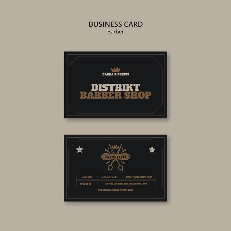PSD gratuit modèle de service de barbier