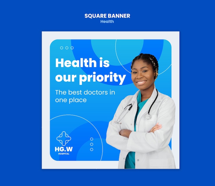 PSD gratuit modèle de service de soins de santé