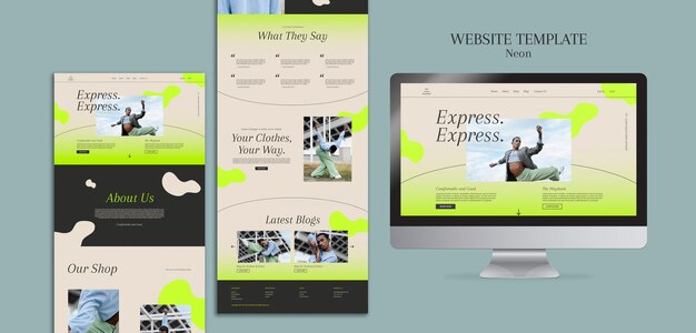 Modèle de site Web de concept de diversité