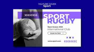 PSD gratuit modèle de sport design plat