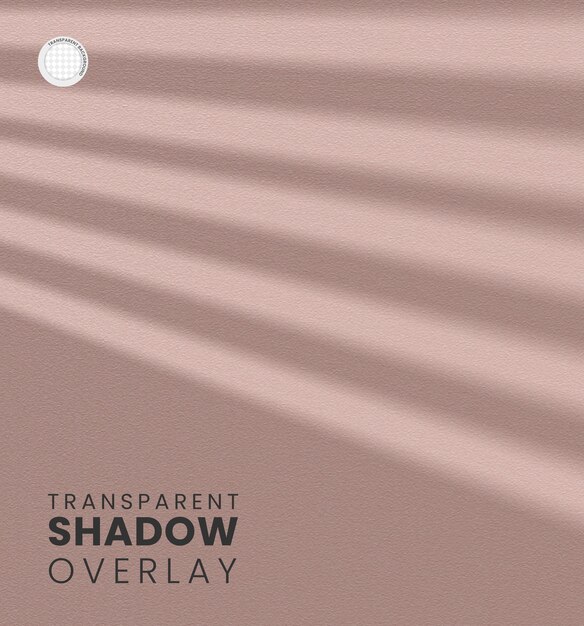 Modèle de superposition d'ombre de fenêtre transparente