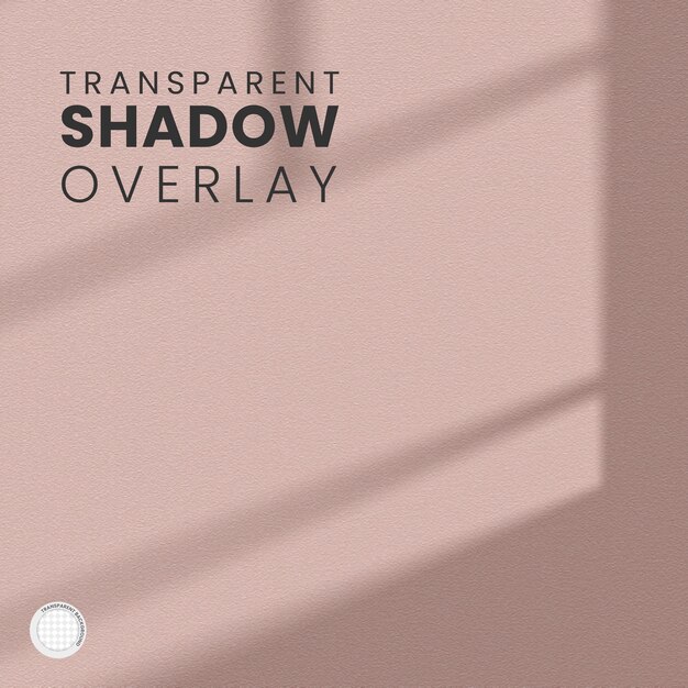 Modèle de superposition d'ombre de fenêtre transparente