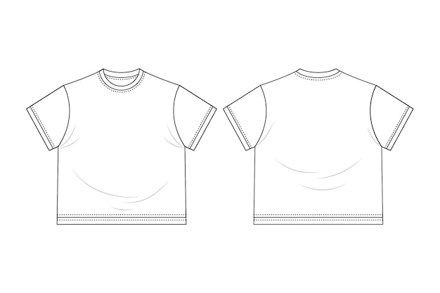 Modèle de T-shirt isolé