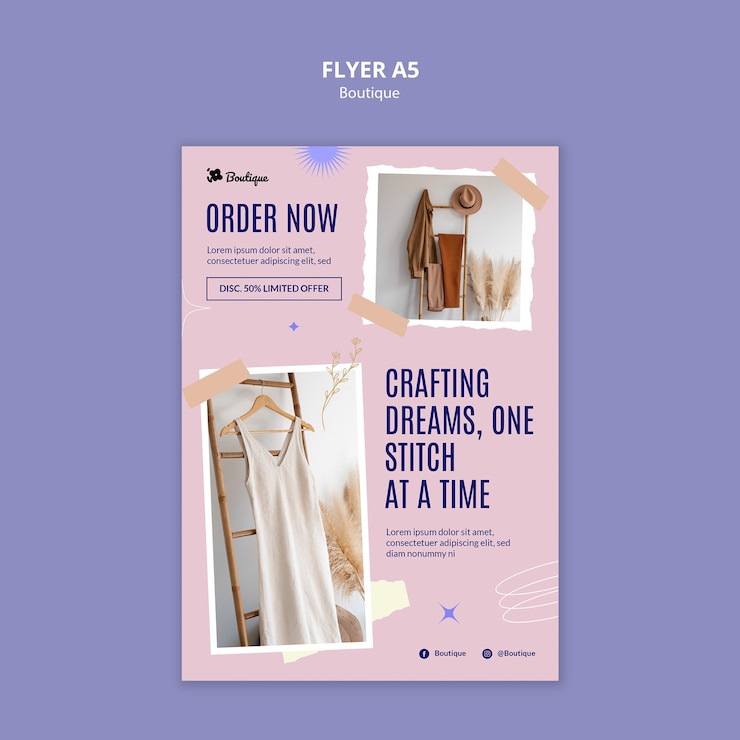 PSD gratuit modèle de tendances de boutique