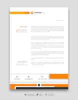 PSD gratuit modèle d'en-tête de lettre moderne pour les entreprises et les entreprises