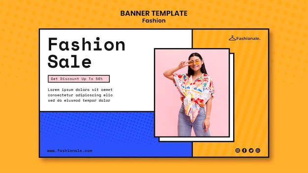 Modèle De Vente De Mode Bannière