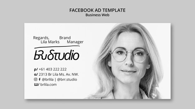 Modèle web d'entreprise design plat