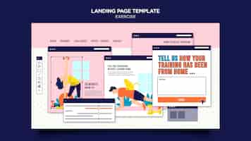 PSD gratuit modèle web exercice à la maison