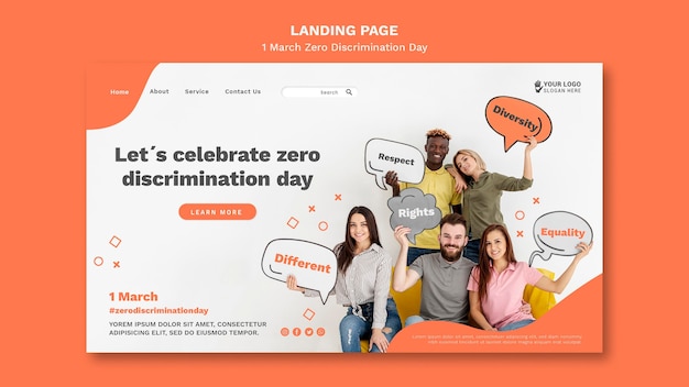 Modèle Web de la journée zéro discrimination