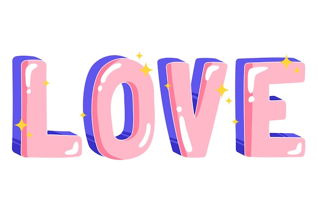 Le mot d'amour illustré