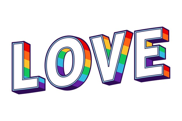Le mot d'amour illustré