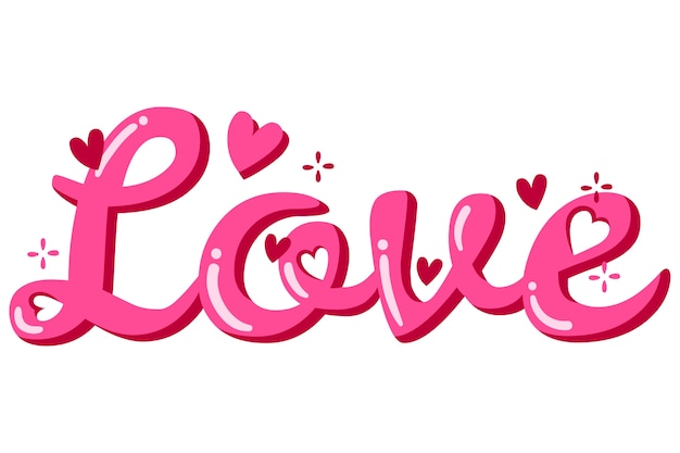 Le mot d'amour illustré
