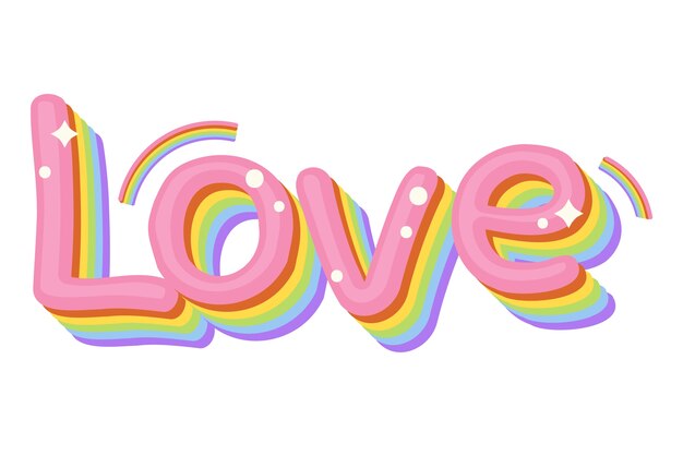 Le mot d'amour illustré