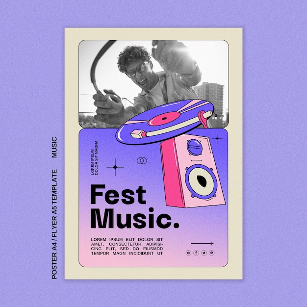 Musique Modèle D'affiche Du Festival