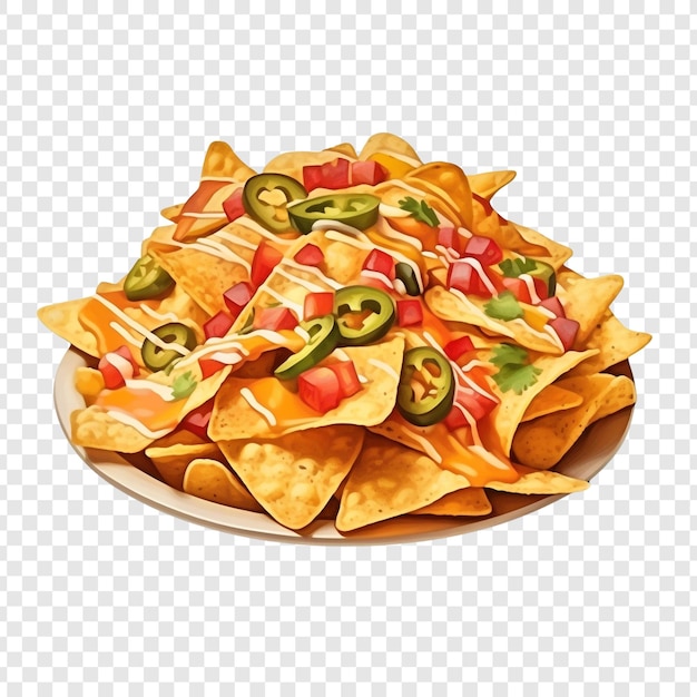 PSD gratuit nachos isolés sur un fond transparent