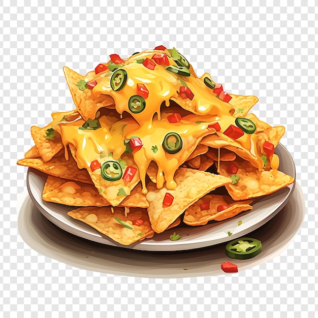 Nachos Isolés Sur Un Fond Transparent