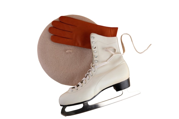 La Nature Morte Avec Des Patins à Glace