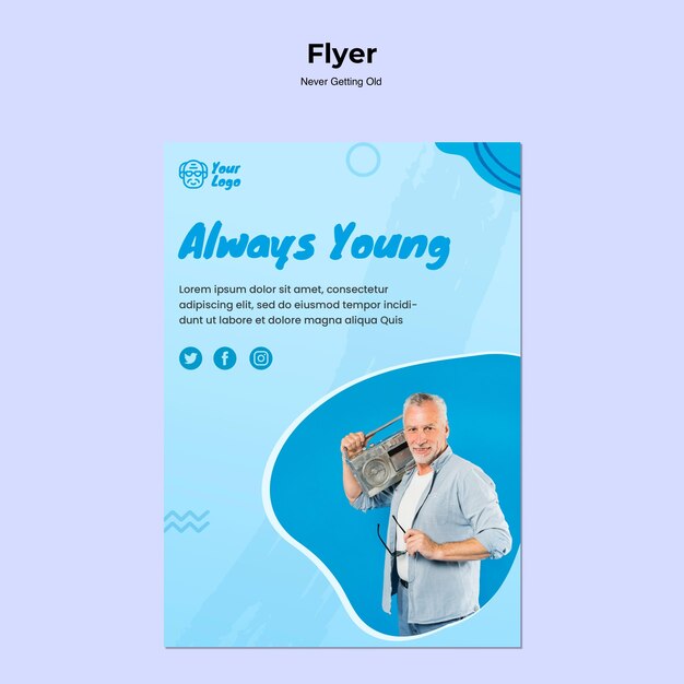 Ne jamais avoir de vieux modèle de flyer