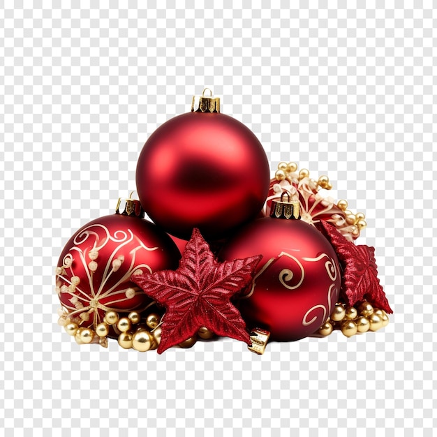 PSD gratuit noël décoré isolé sur un fond transparent