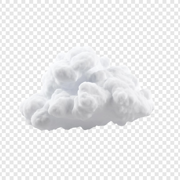 Nuage png isolé sur fond transparent