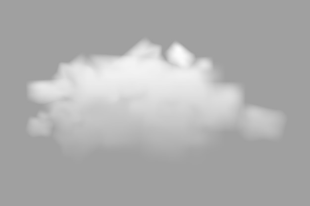 Nuages réalistes isolés