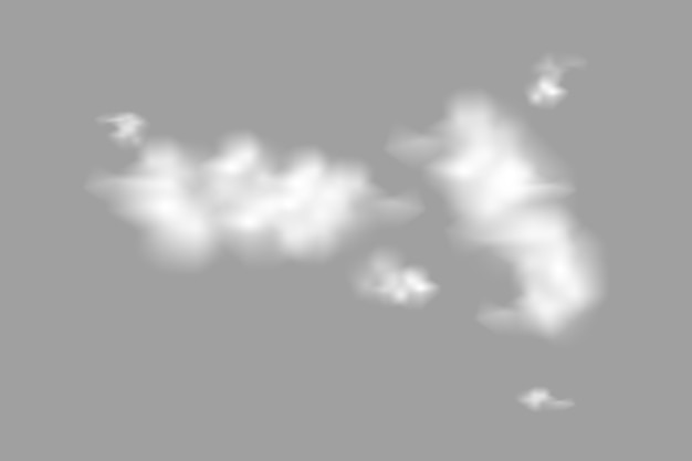 Des nuages réalistes isolés