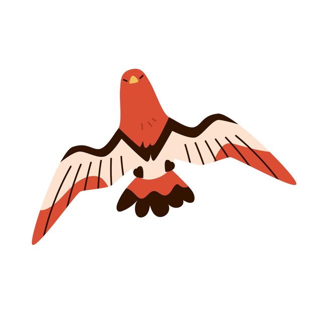 Oiseau volant isolé