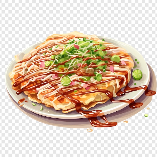 PSD gratuit okonomiyaki isolé sur un fond transparent