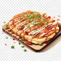 PSD gratuit okonomiyaki isolé sur un fond transparent