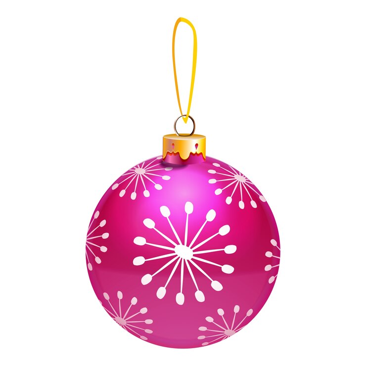 PSD gratuit ornement de noël réaliste