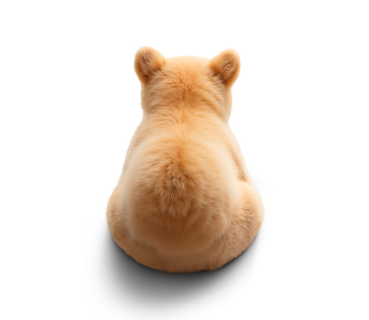 PSD gratuit l'ours adorable isolé