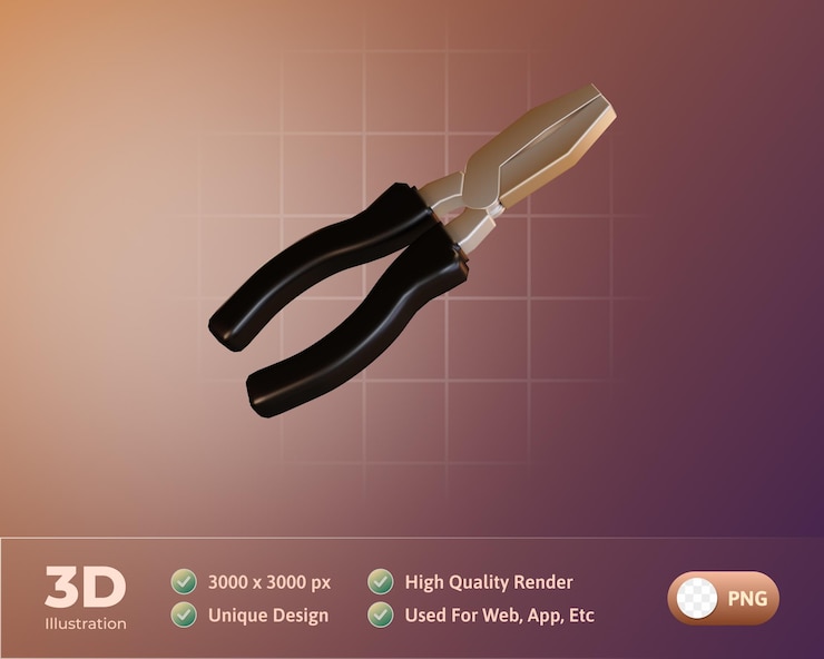 PSD gratuit outils de projet illustration 3d tang