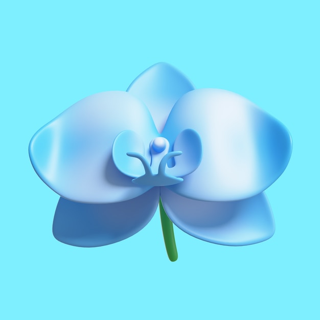 PSD gratuit pack d'icônes de belle fleur bleue