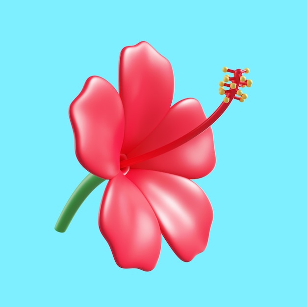 PSD gratuit pack d'icônes de belle fleur rouge
