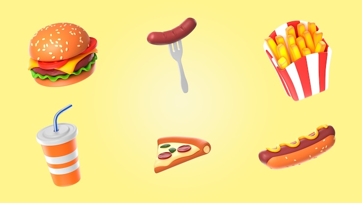 PSD gratuit pack de rendu alimentaire