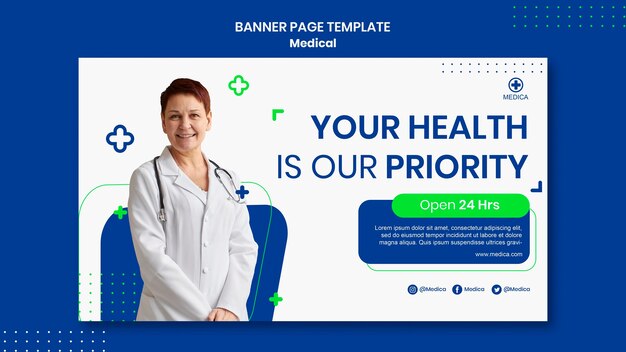 Page de bannière de l'aide médicale