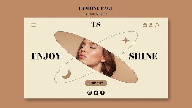 Page de destination de la collection de mode