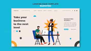 PSD gratuit page de destination marketing