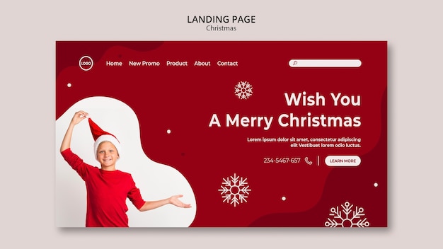 Page de vente de Noël