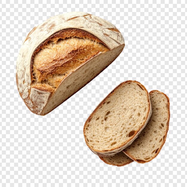 Pain au levain artisanal fraîchement cuit croustillant brun doré délicieux boulangerie tranches de pain maison texture miettes appétissantes