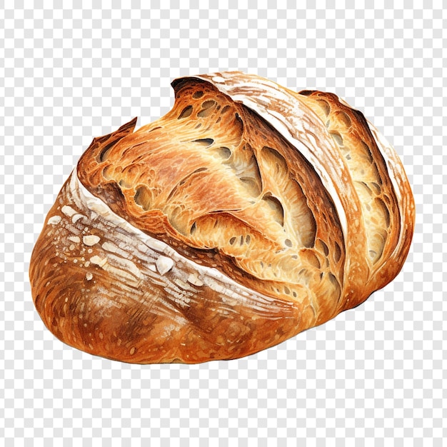 PSD gratuit pain au levain de san francisco isolé sur fond transparent